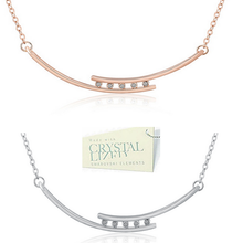 Load image into Gallery viewer, 18ct White Gold Plated / Rose Gold Plated Necklace with Swarovski Crystals