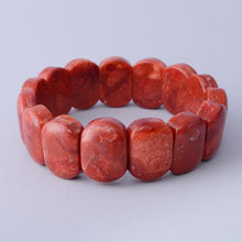 Load image into Gallery viewer, Red Coral Gemstones Bracelet