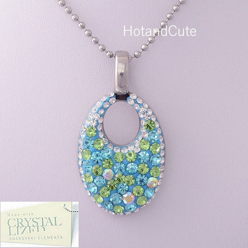 High Quality Stainless Steel 316L Pendant with Swarovski Crystals