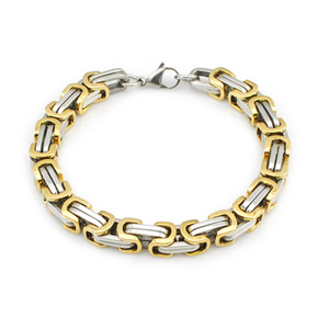 Stainless Steel 316 LBali Chain Bracelet Silver Gold Rose Gold Plated Black