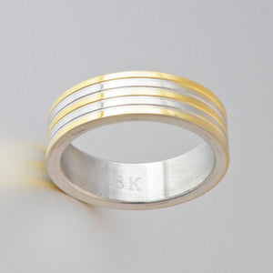 Solid Gold Plated Band Ring