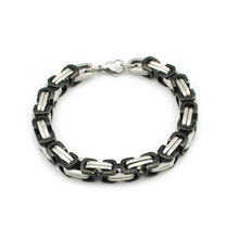 Load image into Gallery viewer, Stainless Steel 316 LBali Chain Bracelet Silver Gold Rose Gold Plated Black