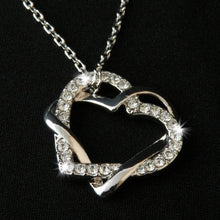 Load image into Gallery viewer, 18ct Gold Plated Necklace with Swarovski Heart Pendant