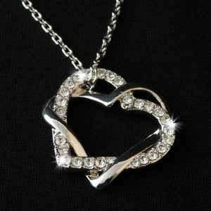 18ct Gold Plated Necklace with Swarovski Heart Pendant
