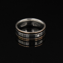 Load image into Gallery viewer, Stylish Stainless Steel Solid Double Black Border Ring