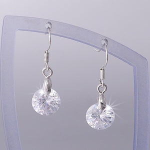 Sparkling Swarovski Crystals Platinum Plated Earrings