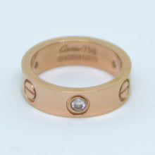 Load image into Gallery viewer, Stainless Steel Yellow Gold Rose Gold Plated Band Ring with Crystals