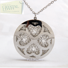 Load image into Gallery viewer, 316L Stainless Steel Swarovski Crystals Long Sweater Heart Necklace