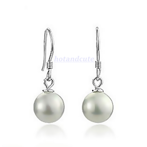 White Gold Plated Pearl Set Earrings Necklace and Pendant