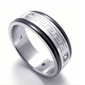 Stainless Steel Trendy Men's Ring