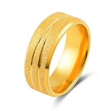 Load image into Gallery viewer, Stainless Steel Solid Yellow Gold Plated Ring