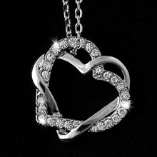 Load image into Gallery viewer, 18ct Gold Plated Necklace with Swarovski Heart Pendant
