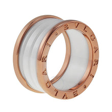 Load image into Gallery viewer, Stainless Steel Rose Gold Plated Ring Earrings Hypoallergenic