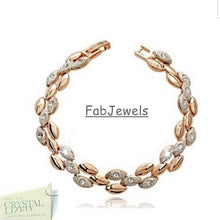 Load image into Gallery viewer, 18k Yellow Gold Plated Bracelet with Swarovski Crystals