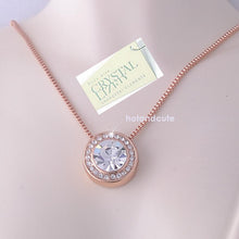 Load image into Gallery viewer, Rose Gold Plated Necklace with Swarovski Crystals Pendant