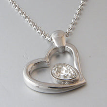Load image into Gallery viewer, Gold Plated Heart Pendant with Swarovski Crystal