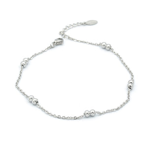 Stainless Steel 316L Ball Chain Anklet Yellow Gold / Silver