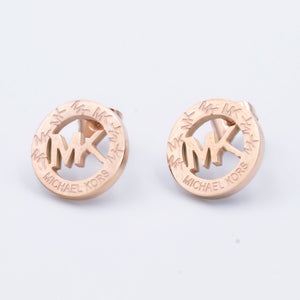 Stainless Steel Yellow Gold / Rose Gold Plated / Silver Stud Earrings Hypoallergenic