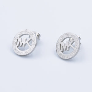 Stainless Steel Yellow Gold / Rose Gold Plated / Silver Stud Earrings Hypoallergenic
