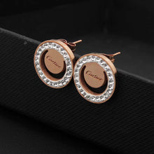 Load image into Gallery viewer, Stainless Steel Yellow Gold / Rose Gold / Silver Stud Earrings Hypoallergenic