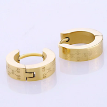 Load image into Gallery viewer, Stainless Steel Hypoallergenic Small Hoop Earrings Yellow Gold Silver