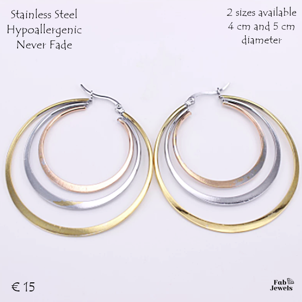 Surgical steel deals earrings hypoallergenic