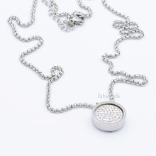 Load image into Gallery viewer, Stainless Steel 316L Necklace with 3 Crystals Interchangeable Magnetic Inserts