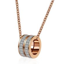Load image into Gallery viewer, S/Steel Rose Gold / White Gold / Yellow Gold Plated Necklace with Swarovski Crystals