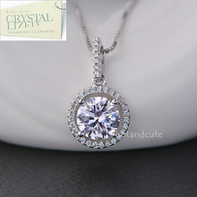 Load image into Gallery viewer, 18ct White Gold Plated Necklace with Swarovski Crystals Pendant