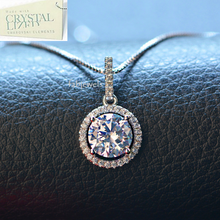 Load image into Gallery viewer, 18ct White Gold Plated Necklace with Swarovski Crystals Pendant