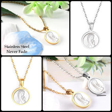 Load image into Gallery viewer, Stainless Steel 316L Yellow Gold Plated Virgin Mary Pendant and Necklace