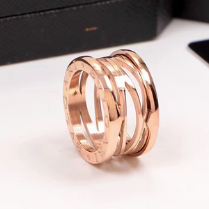Stainless Steel Rose Gold Plated, Yellow Gold Plated and Silver Rings