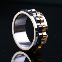 Load image into Gallery viewer, Stainless Steel 316L High Quality 3 Tone Men&#39;s Spin Ring