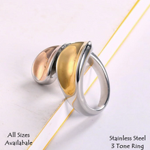 Load image into Gallery viewer, Stainless Steel 3 Tone Stylish Wrap RING