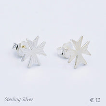 Load image into Gallery viewer, MALTESE CROSS  Sterling Silver 925 Earrings