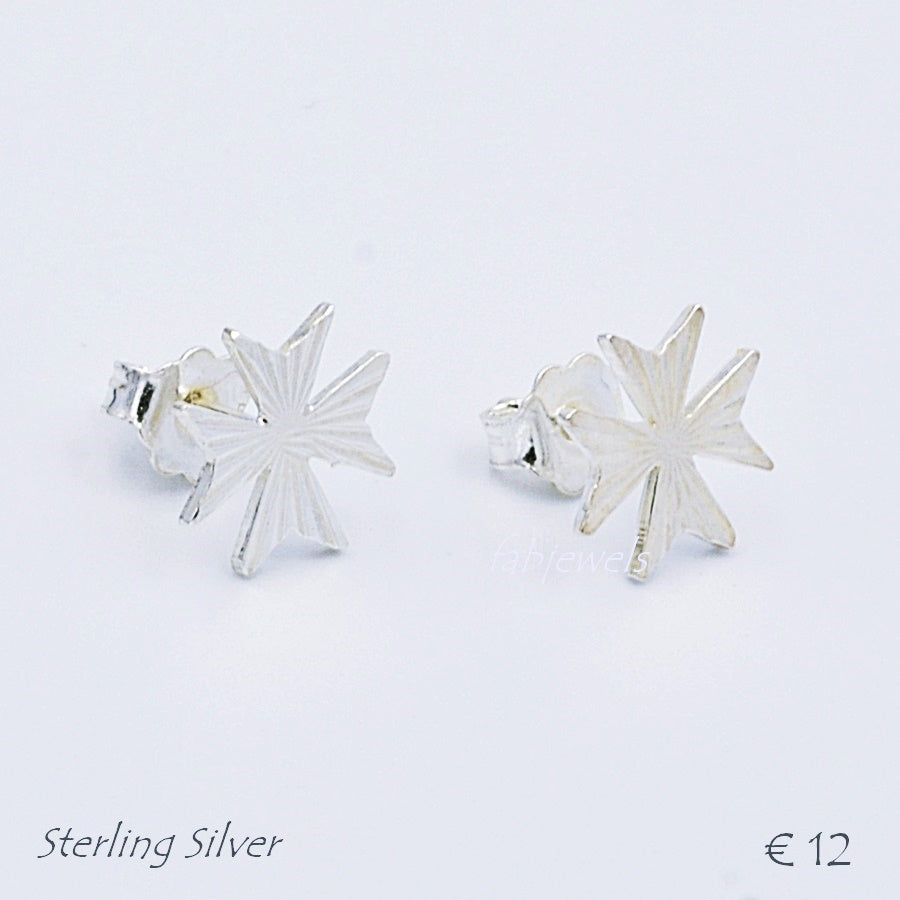 MALTESE CROSS STUD EARRINGS – Armenta Collection