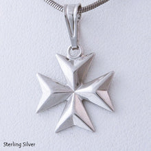 Load image into Gallery viewer, MALTESE CROSS  Sterling Silver 925 Solid Pendant Free Chain