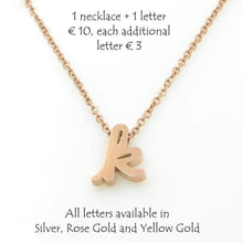 Load image into Gallery viewer, Stainless Steel Letter Name Necklace