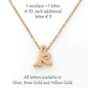 Stainless Steel Letter Name Necklace