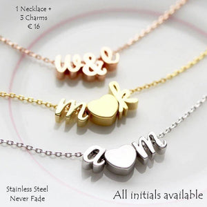Stainless Steel Letter Name Necklace