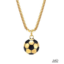 Load image into Gallery viewer, Football Ball Stainless Steel Pendant with Necklace