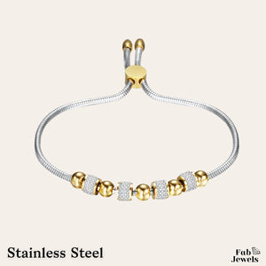Stainless Steel Rose Gold Yellow Gold Adjustable Bracelet