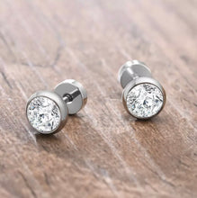 Load image into Gallery viewer, Stainless Steel 316L Hypoallergenic Stud Earrings  Swarovski Crystals