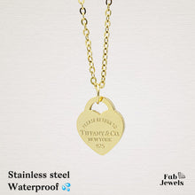 Load image into Gallery viewer, S/Steel Rose Gold / White Gold /  Yellow Gold Plated Heart Pendant with Necklace