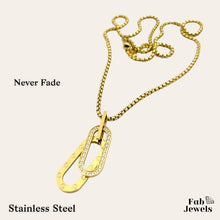 Load image into Gallery viewer, Stainless Steel Yellow Gold Plated Long Necklace
