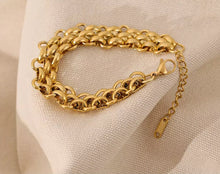 Load image into Gallery viewer, 18ct Yellow Gold Plated S/Steel Stylish Bracelet