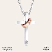Load image into Gallery viewer, Stainless Steel 316L Necklace with Cross Pendant