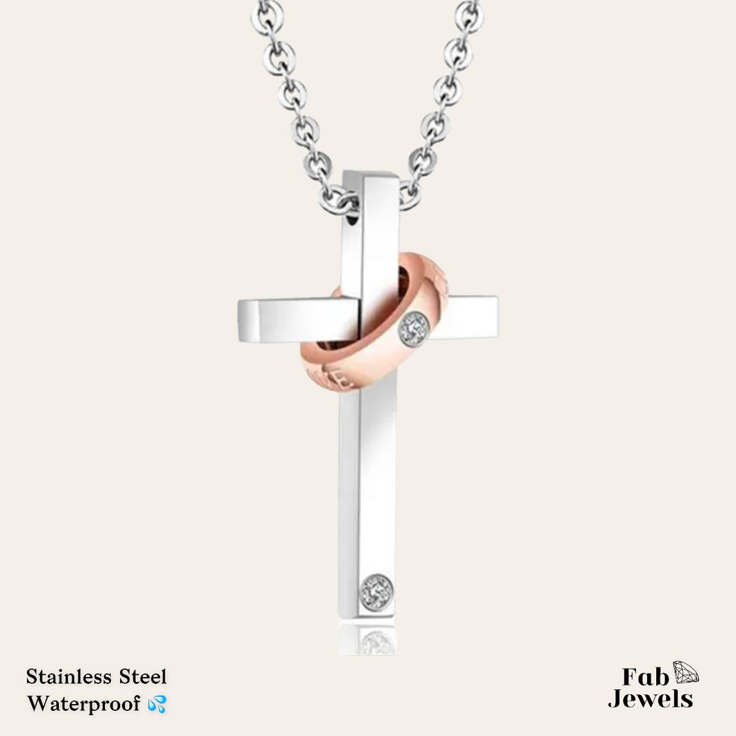 Stainless Steel 316L Necklace with Cross Pendant