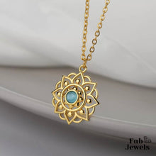 Load image into Gallery viewer, Stainless Steel Rose/White/Yellow Gold Plated Lotus Flower Pendant with Necklace