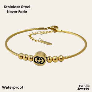 Stainless Steel 316L Yellow Gold Plated Bracelet